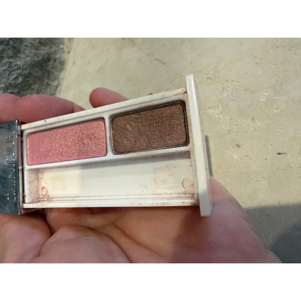 Clinique Colour Surge Eye Shadow Duo Strawberry Fudge M49 Pink Brown Shimmer 2g